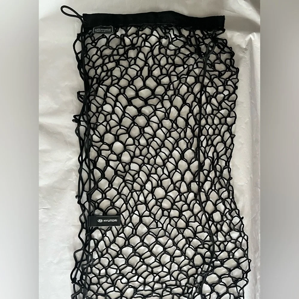 Hyundai Trunk Cargo Net Black Mesh Stretch Bungee Car Storage